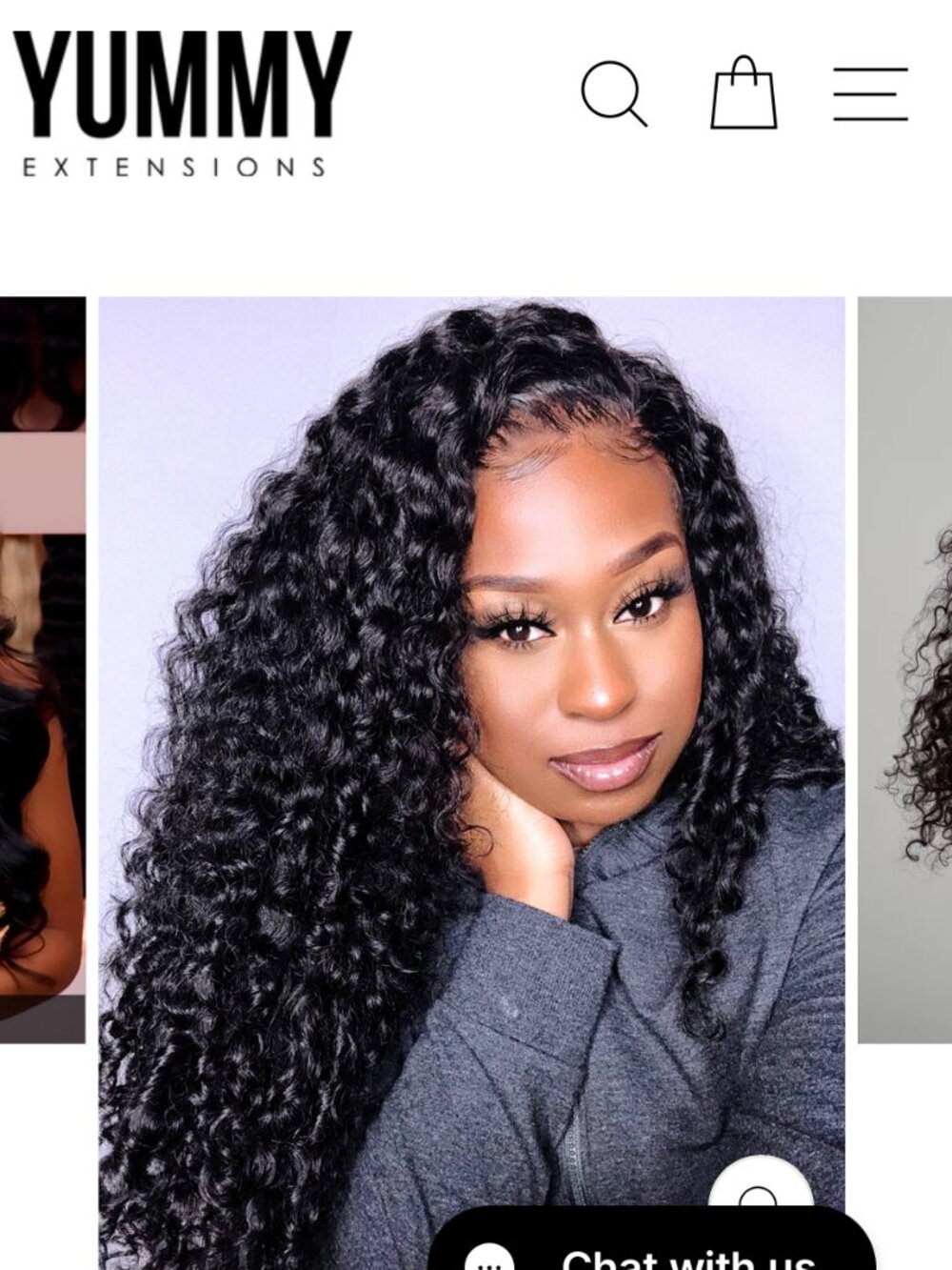 Yummy Hair Burmese Curly 22-inch wefts